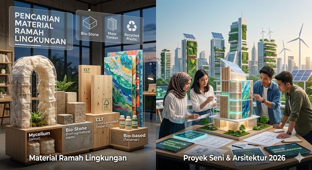 Tren Material Ramah Lingkungan Seni & Arsitektur 2026